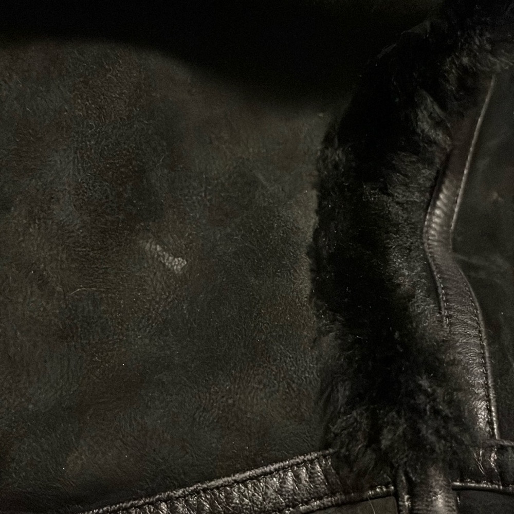 Vintage Christia Hana K Suede Fur Black Coat - Picture 16 of 17